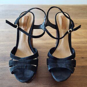 SCHUTZ Platform wedge heels, size 10, barely worn.